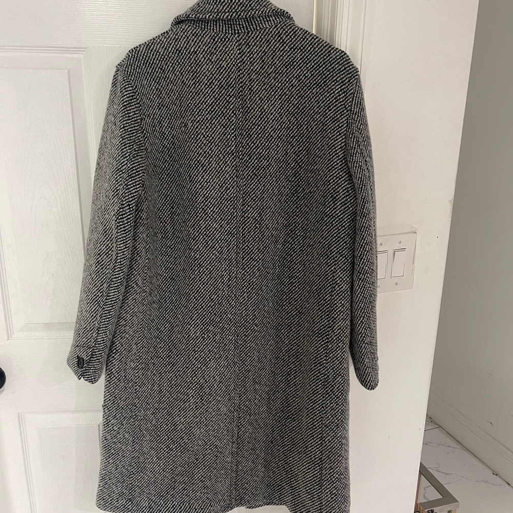 Mens Loose fit wool blend coat - Picture 2 of 4